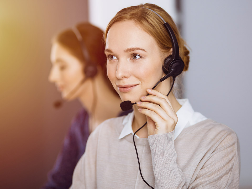 Woman in Call Center